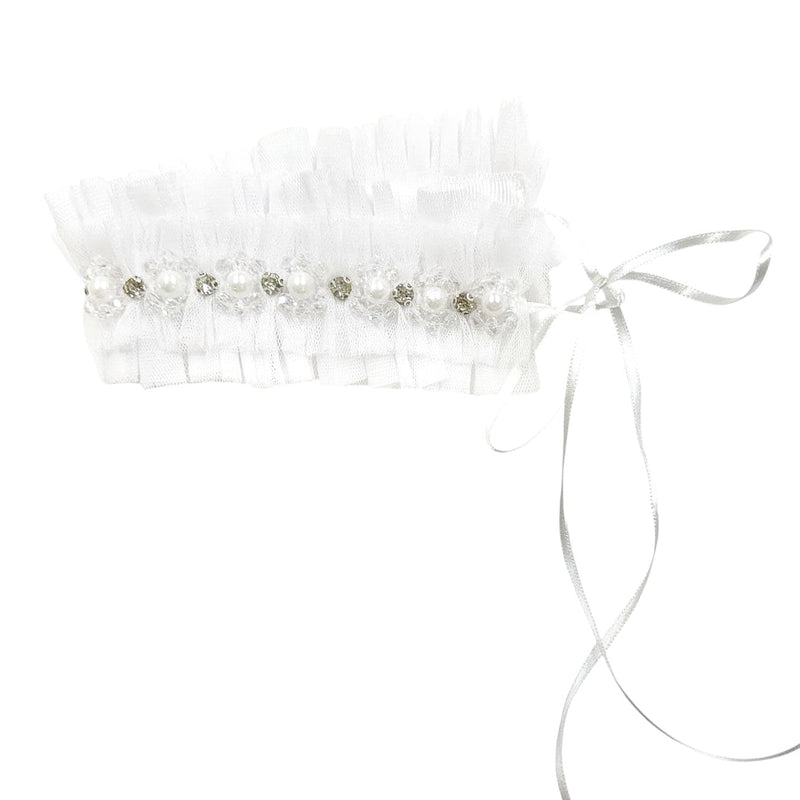 Tutu Tulle White Hair Sash
