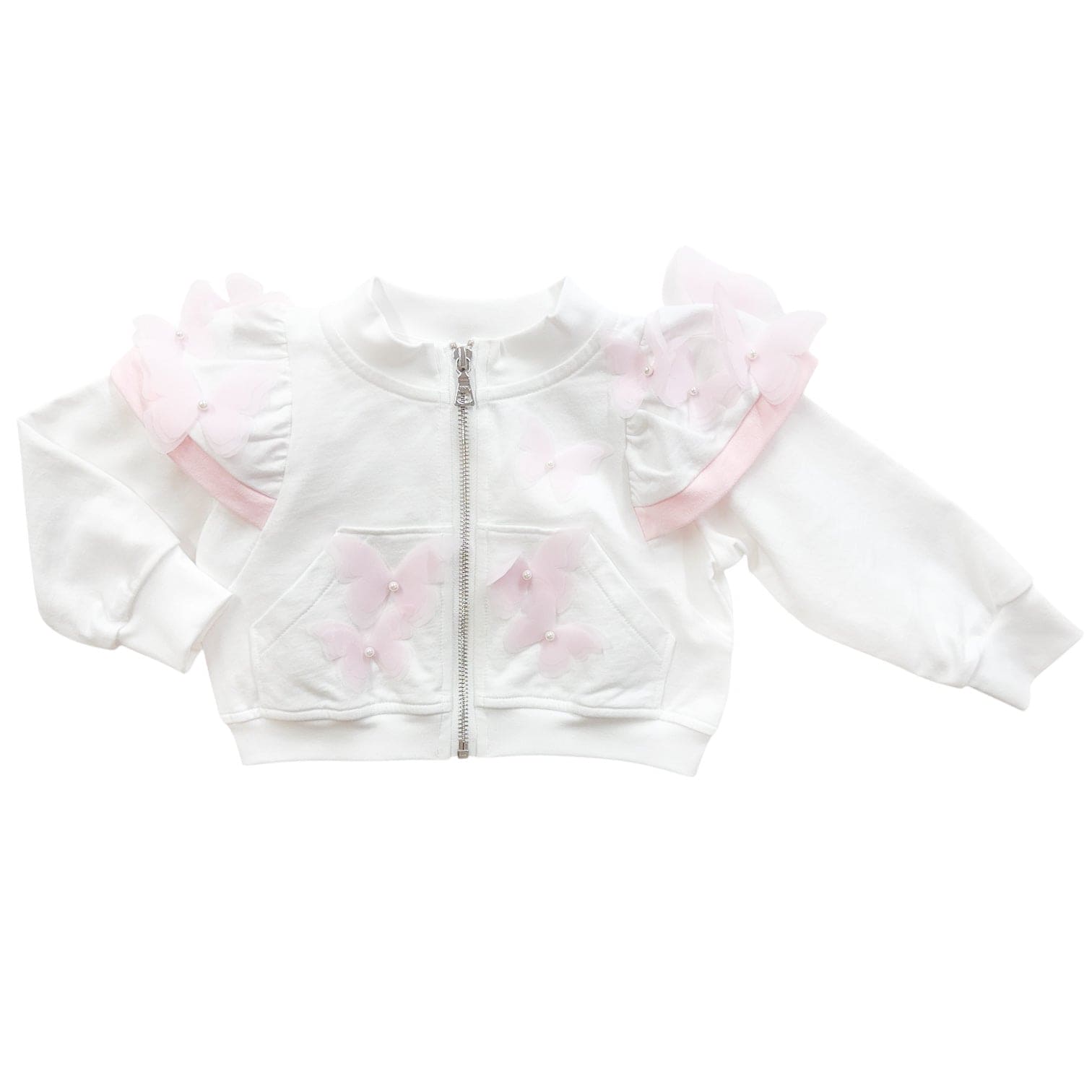 White Butterfly Cotton Jacket