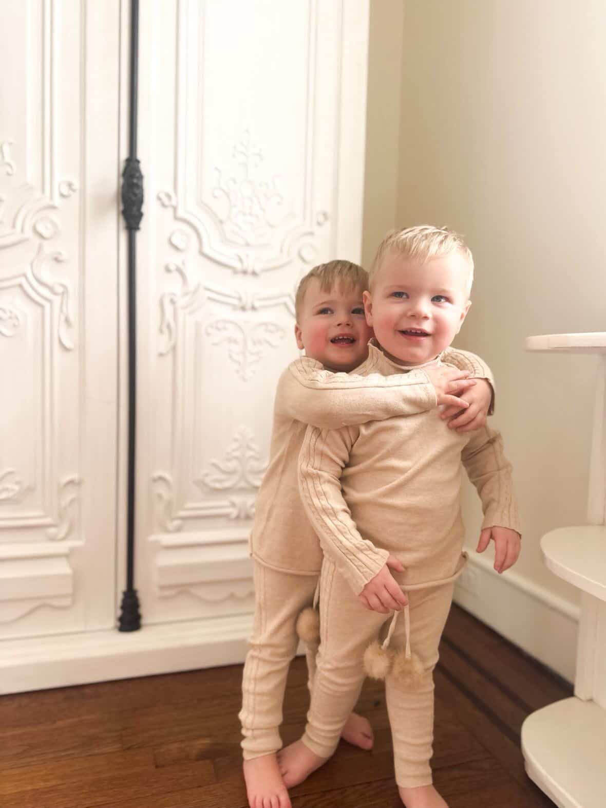 Oatmeal Cableknit Top and Pants Set