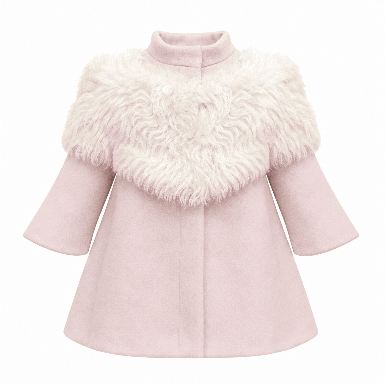 Faina Pink Wool Coat