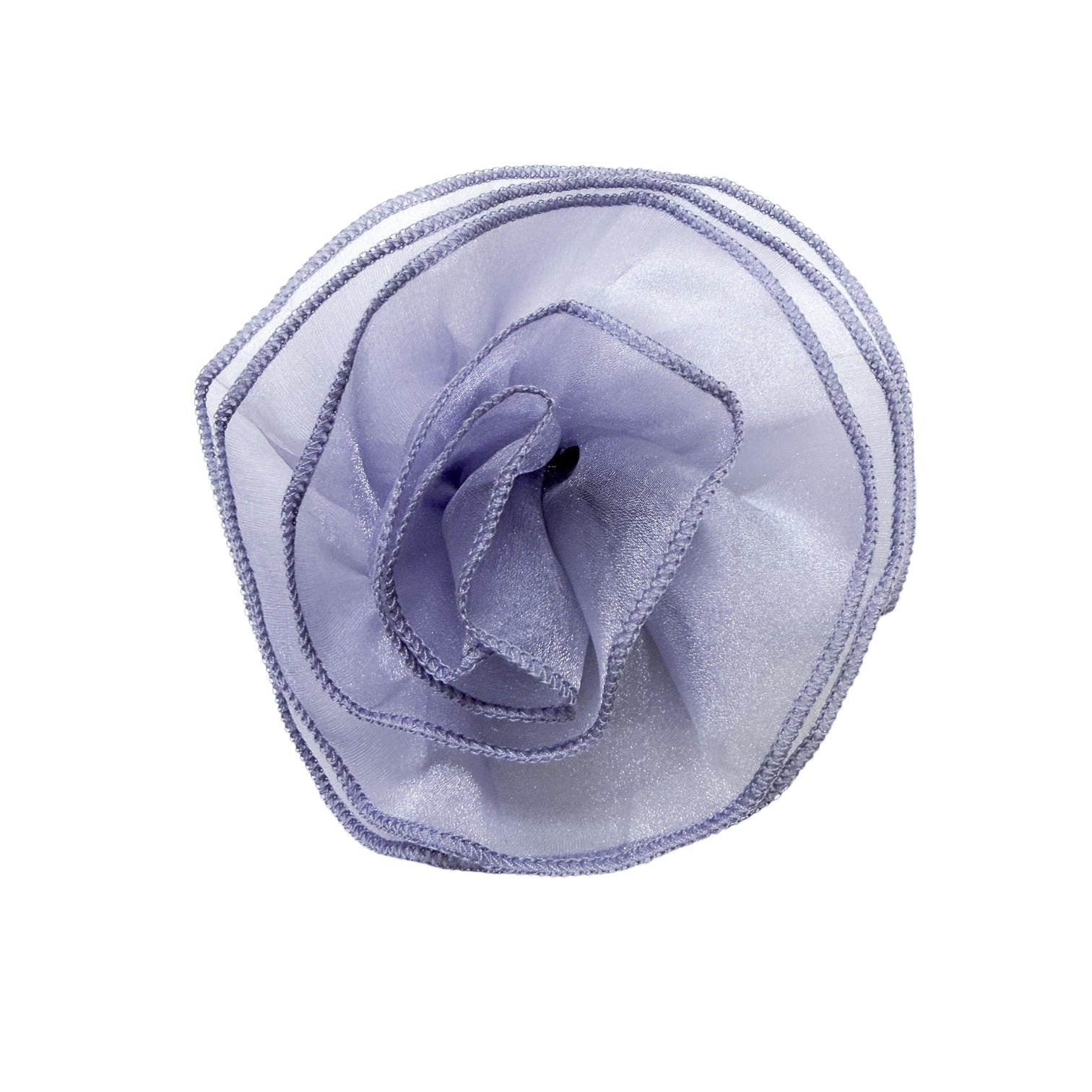 Violet Organza Flower Hair Clip