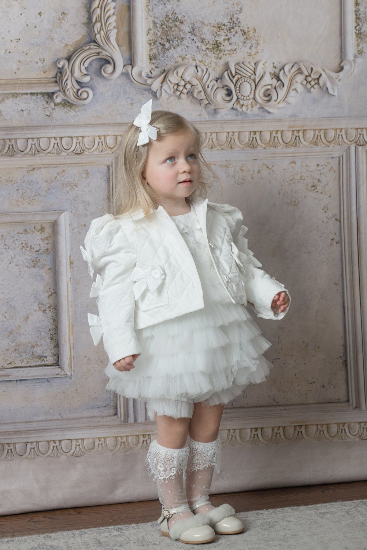Poppy White Quilted Jacket