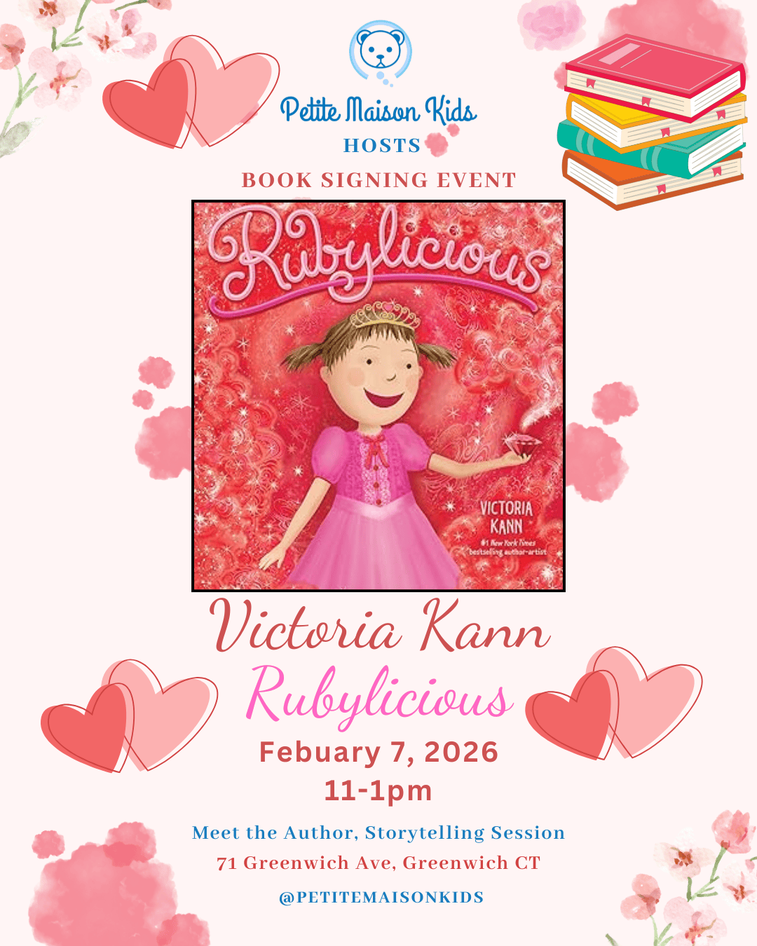 Rubylicious Storytelling Session with Author Victoria Kann Febuary 7, 2026