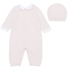 Hallie Pink Knit All in One and Hat
