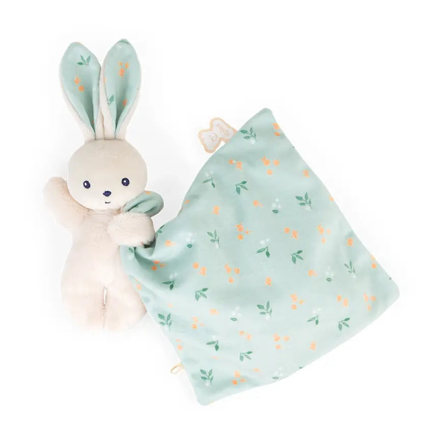 Doudou Rabbit Blankie Citrus Bouquet — Eco-Friendly Baby Comforter