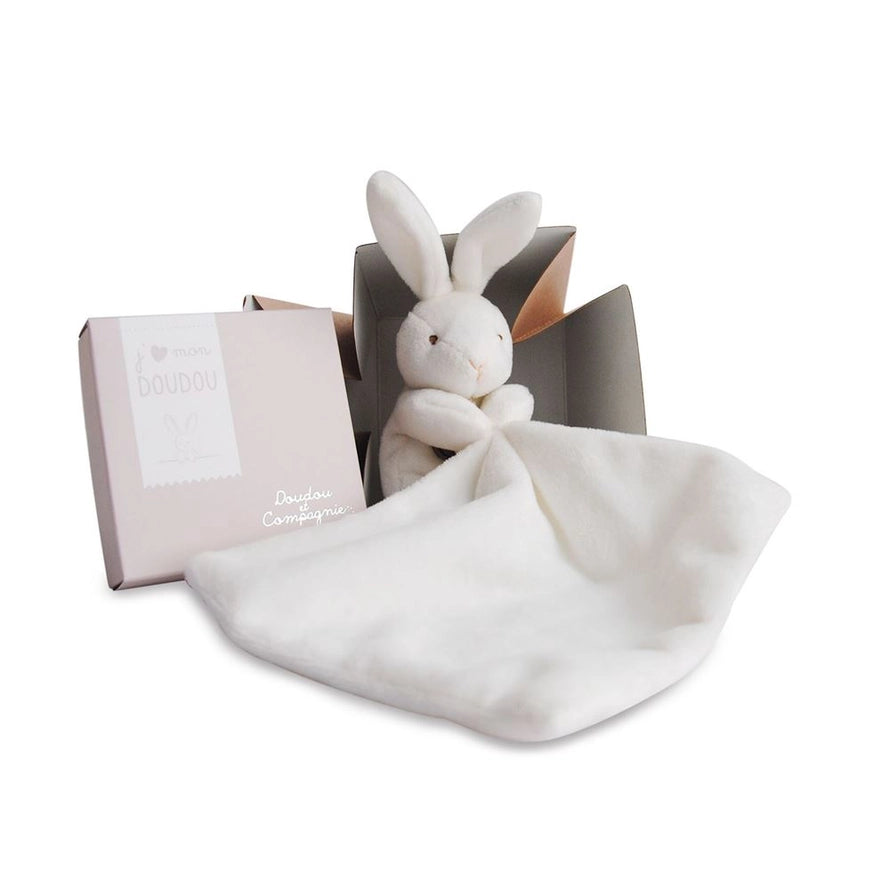 Small Bunny with Doudou Baby Blanket in Gift Box - Petite Maison Kids