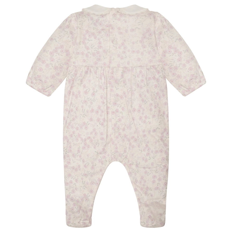 Kylie Girls Floral Print Babygrow & Hairband Set