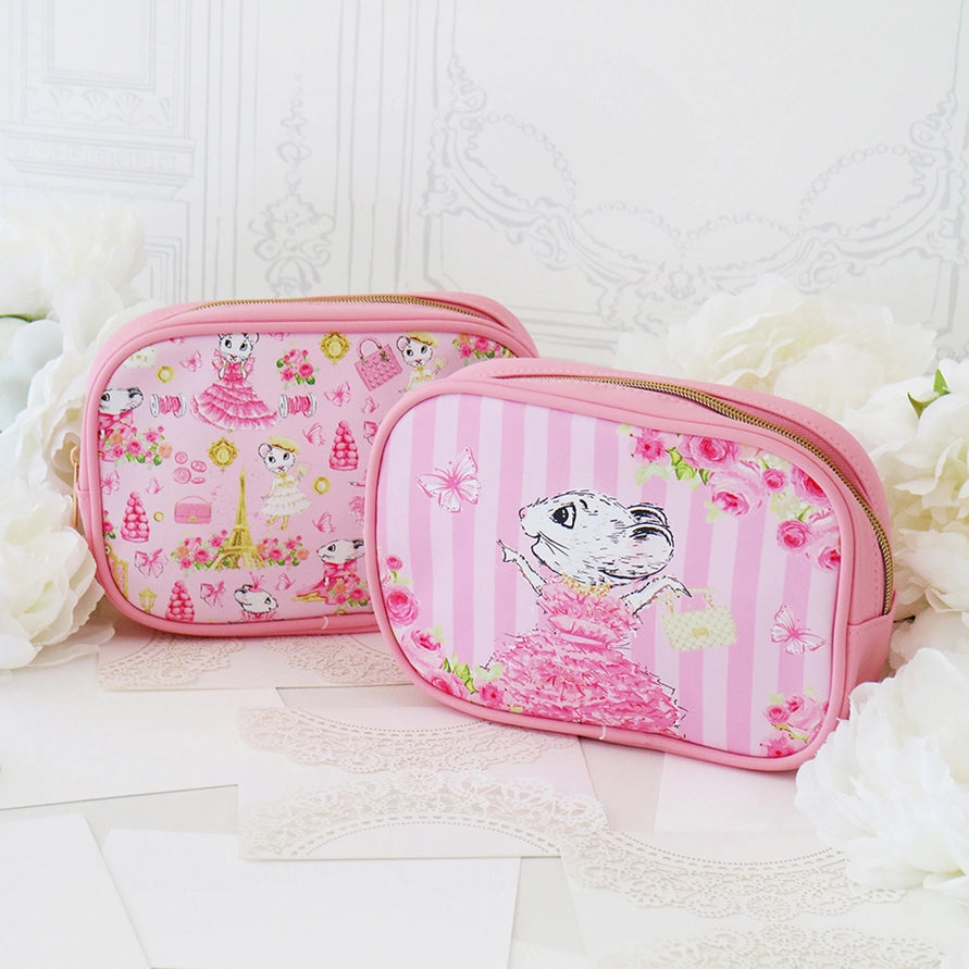 Claris the Chicest Mouse Cosmetic Pouch- Petite Maison Kids