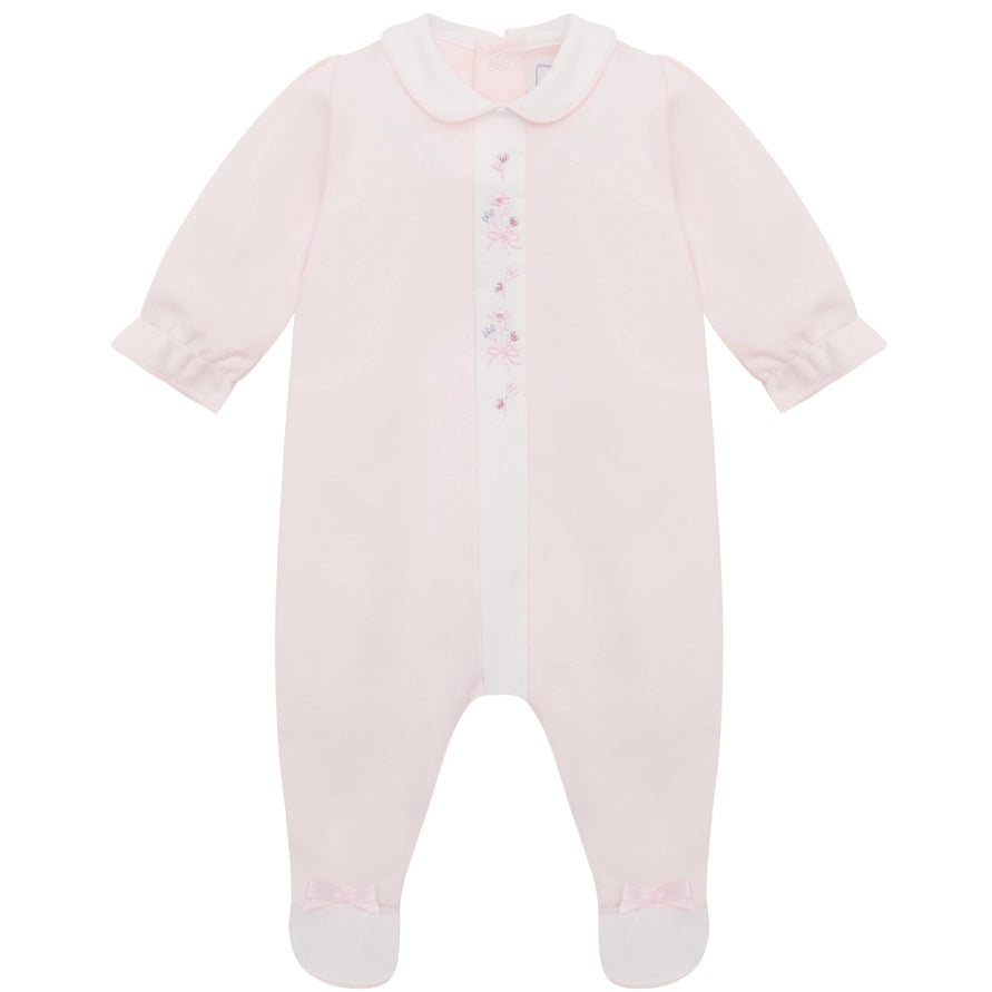 Loretta Girls Pink Pretty Babygrow & Hat