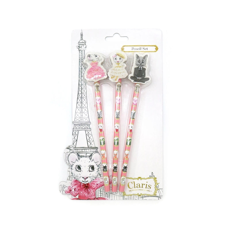 Claris The Mouse-Magnificent Mess Pencil Set