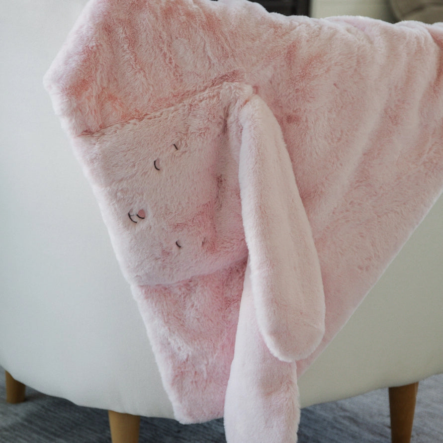 Pink Blossom Bunny Tuck Me in Blanket