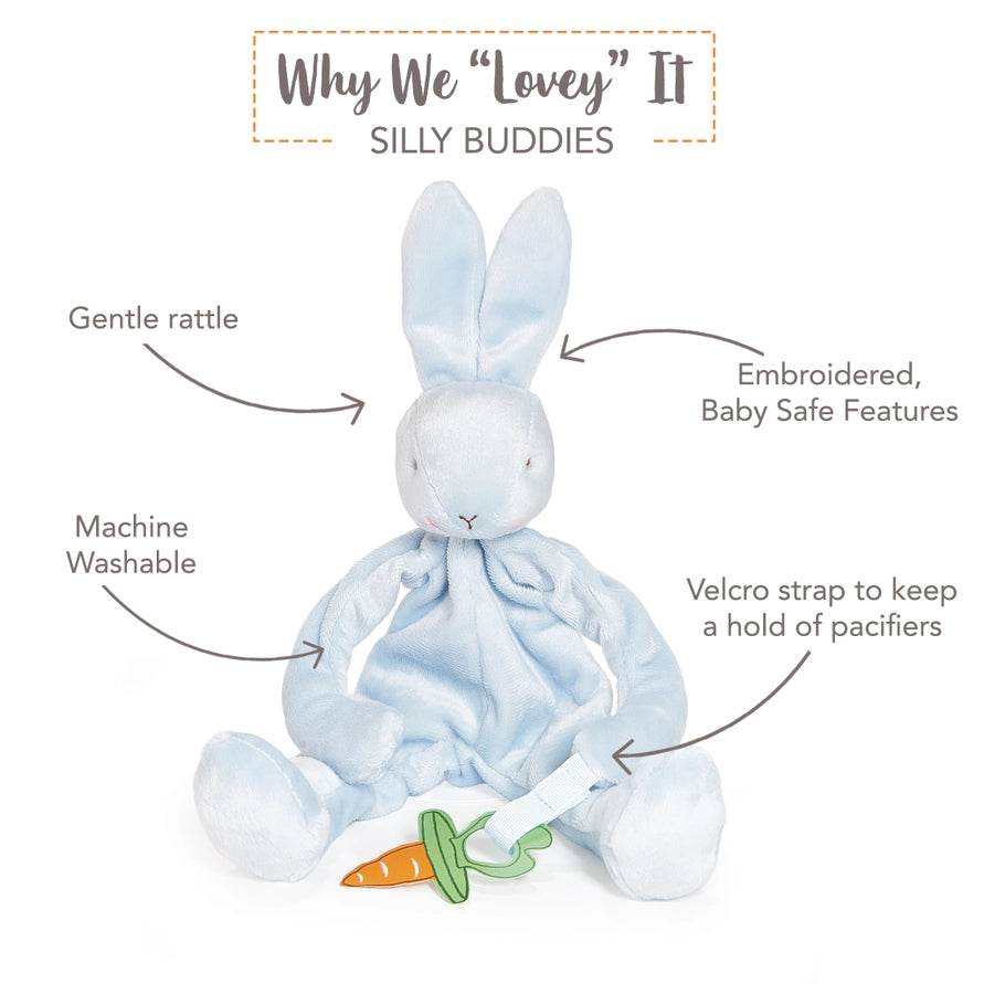 Bud Bunny Silly Buddy Lovely and Pacifier Holder