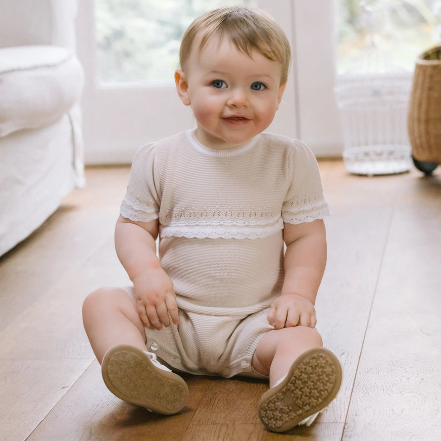 Josie Stone Cotton Knit Romper