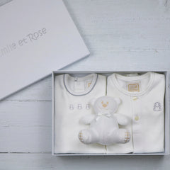 White Unisex Baby Gift Set