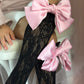 Lola Black Lace Socks with Satin Bows - Petite Maison Kids