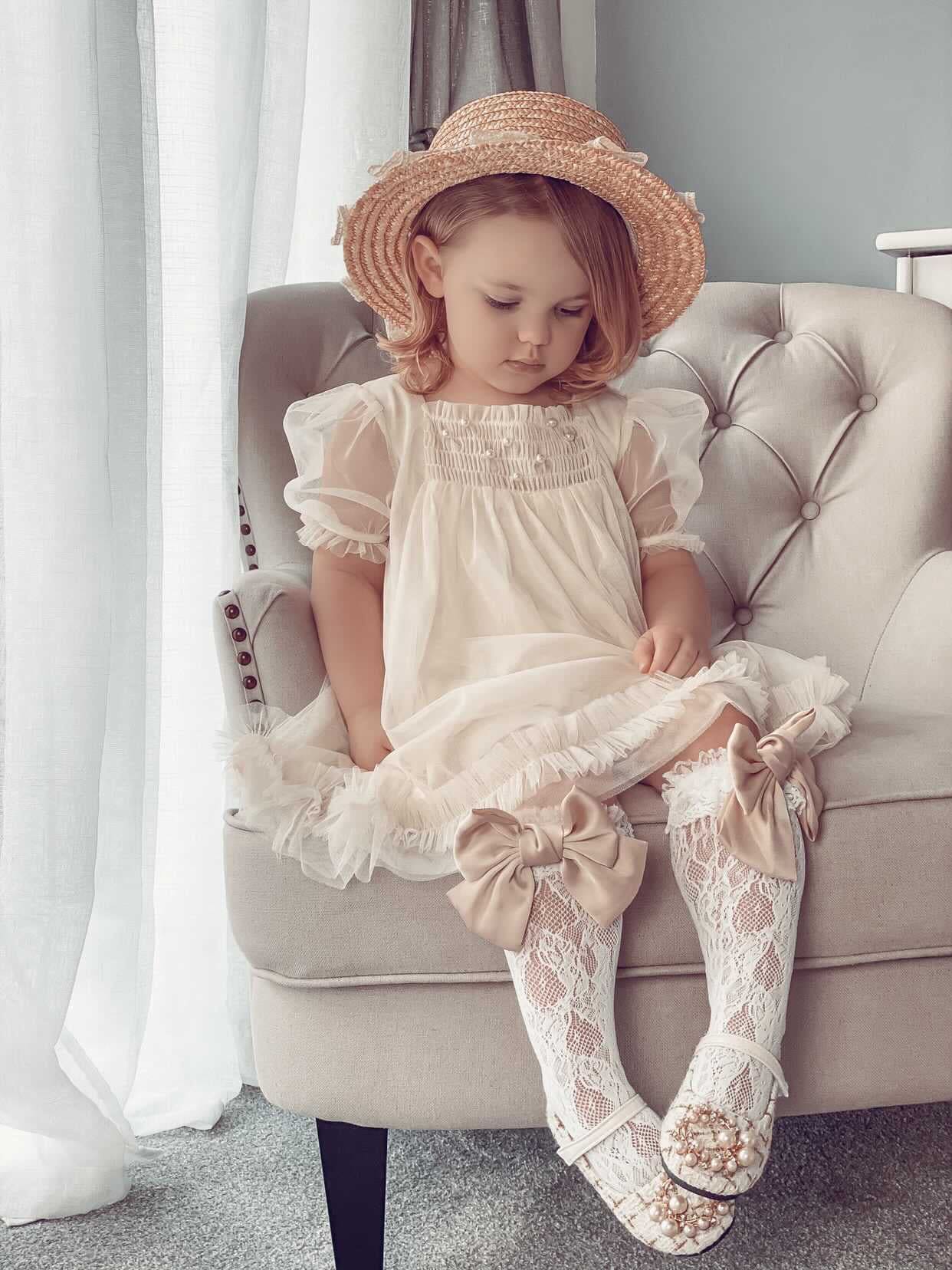 Bella Buttermilk Tulle Dress - Petite Maison Kids
