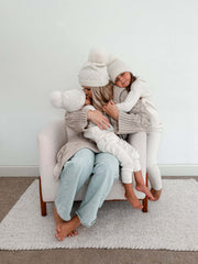 Parker Ivory Merino Wool Foldover Beanie Hat