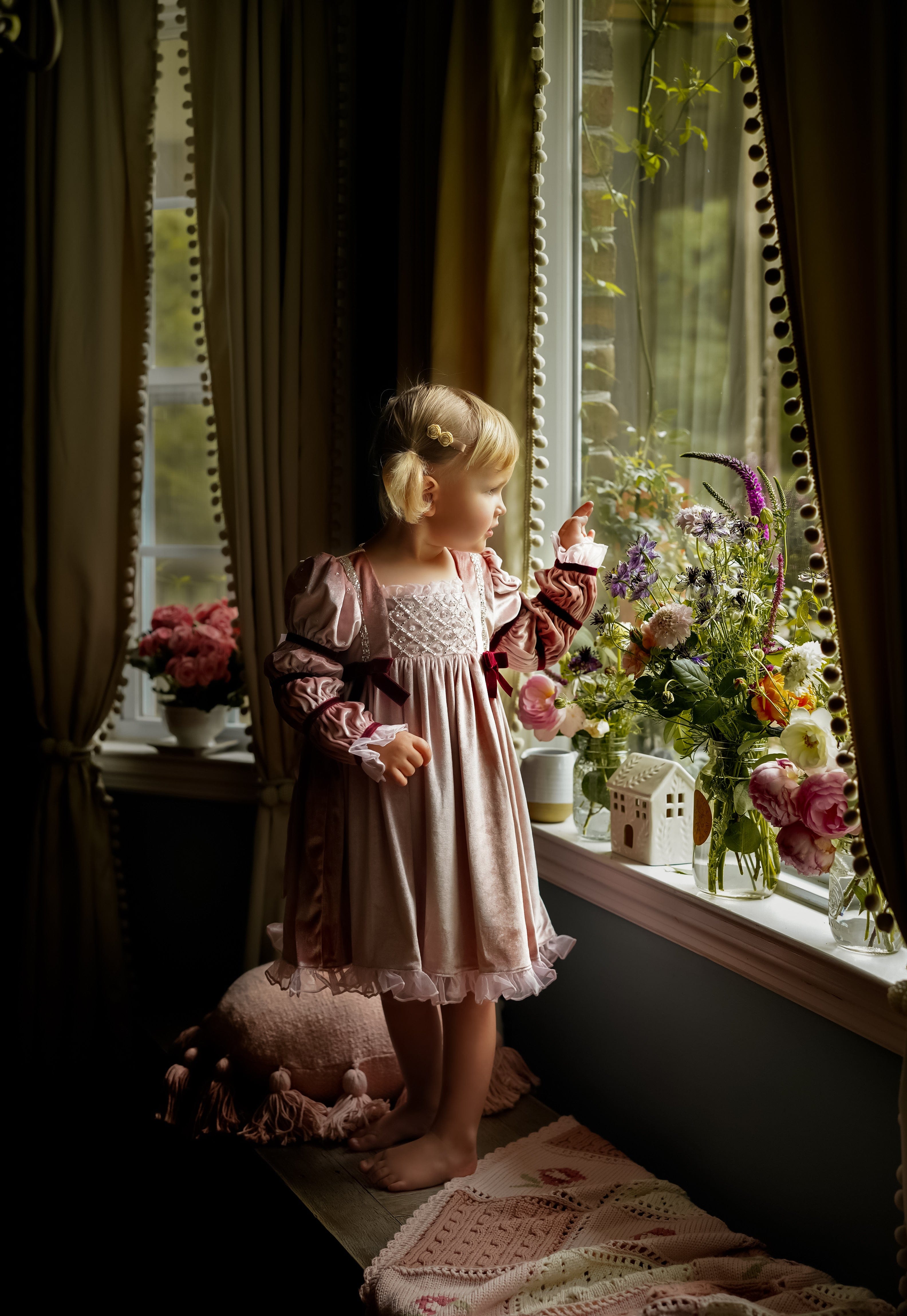 Juliette Velvet Dress - Petite Maison Kids