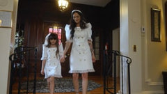 White Tuxedo Mom Dress