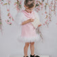 Ella Knit Pink Feather Dress - Petite Maison Kids