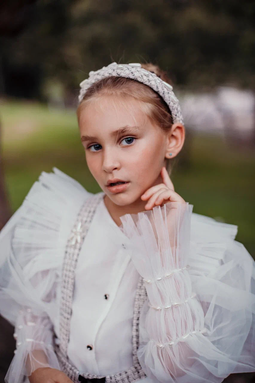 Vera Tweed Headband - Petite Maison Kids
