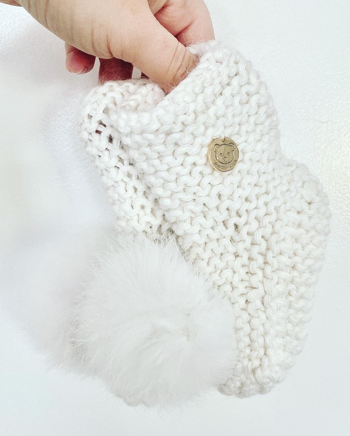Angora Pom Pom Booties - Petit Maison Kids