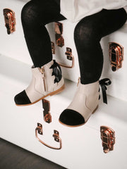 Zoe Leather Booties - Petite Maison Kids