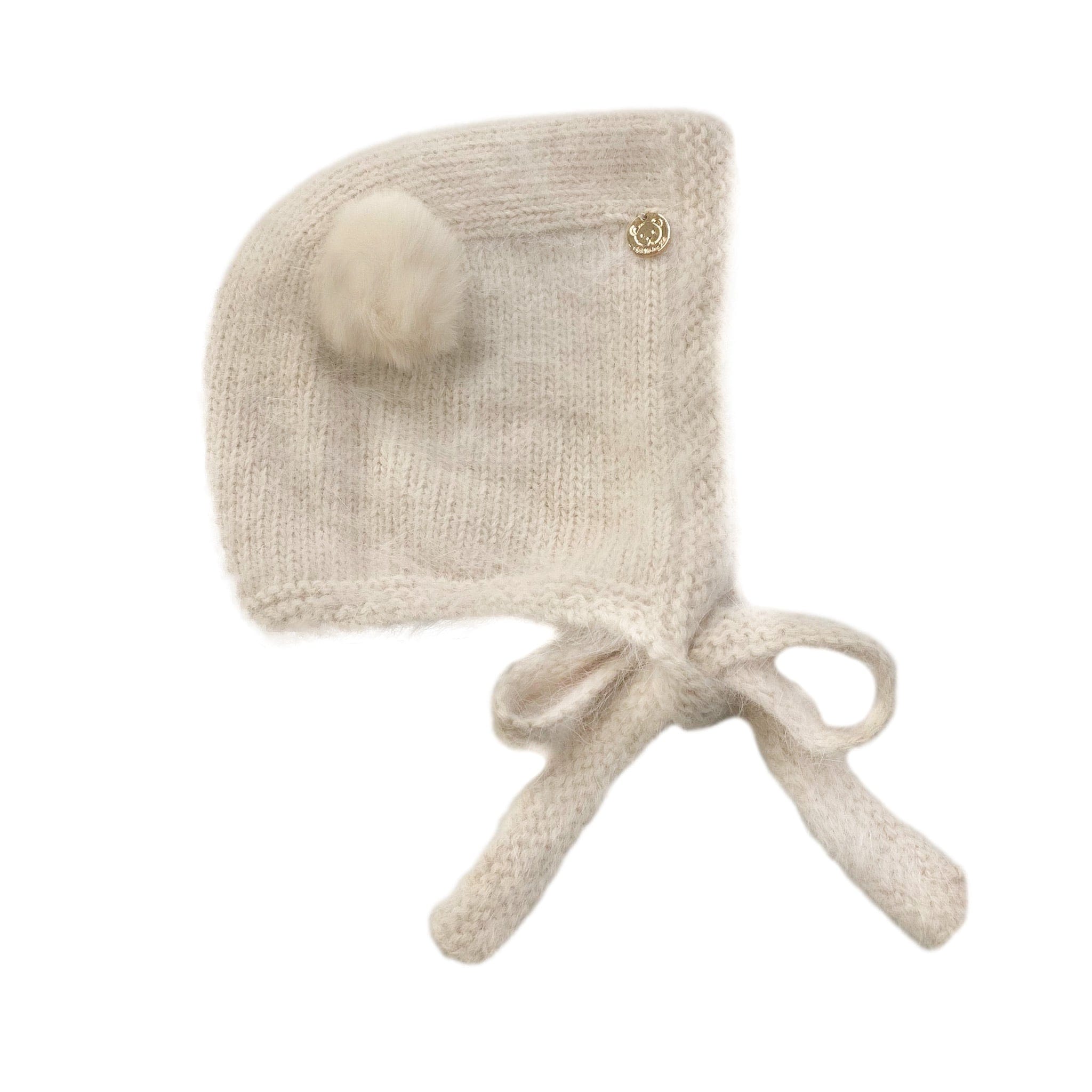 Oatmeal Cashmere Teddy Hat - Petite Maison Kids