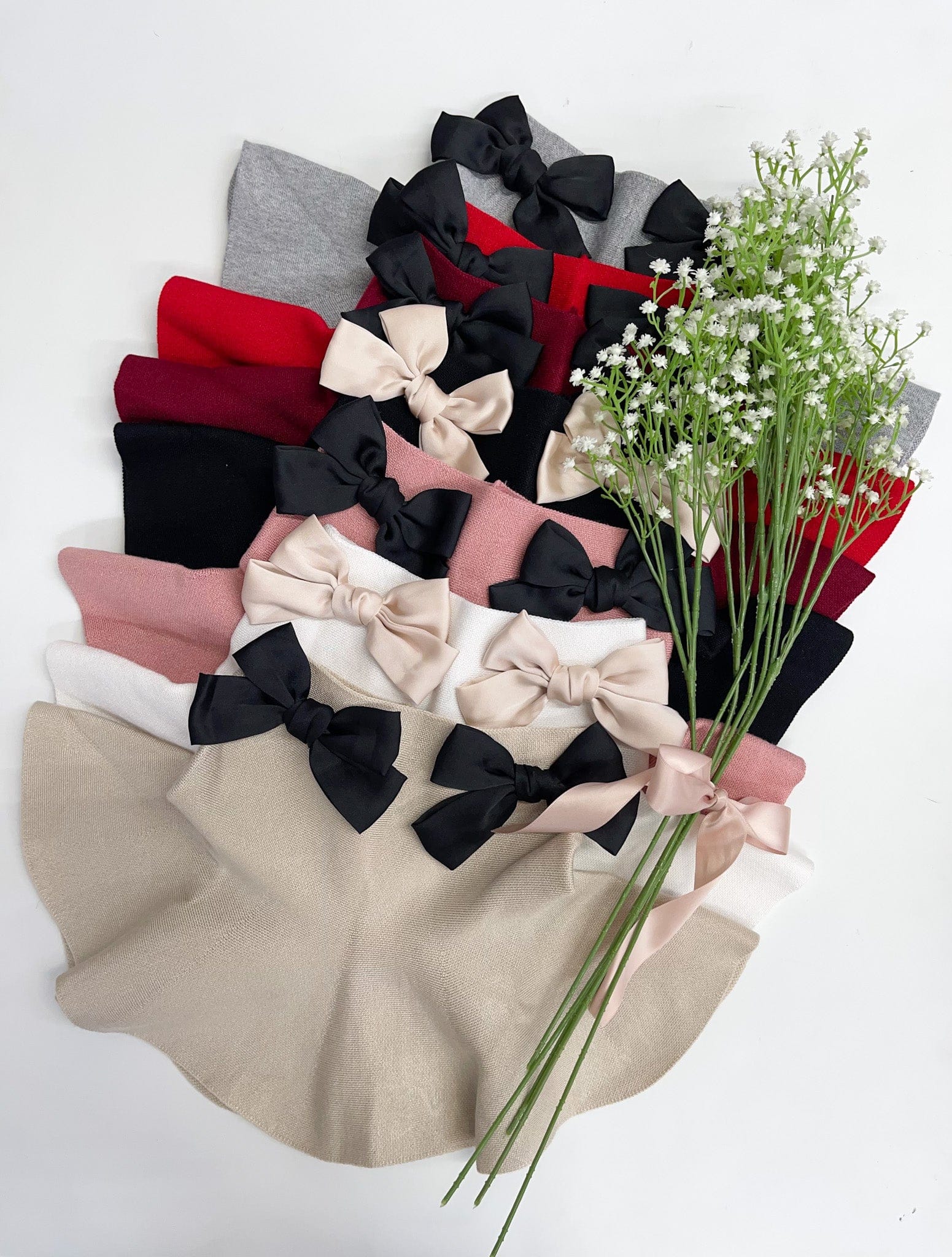 Flare Skirt with Satin Bows - Petite Maison Kids