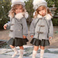 Cashmere Pram Coat with White Trim - Petit Maison Kids
