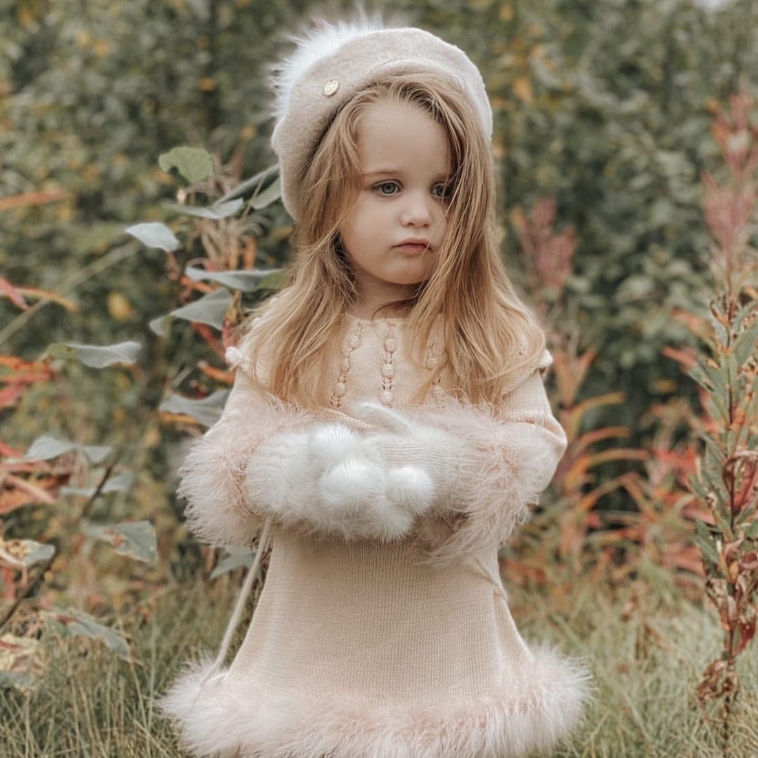 Cashmere Cream Mittens - Petite Maison Kids