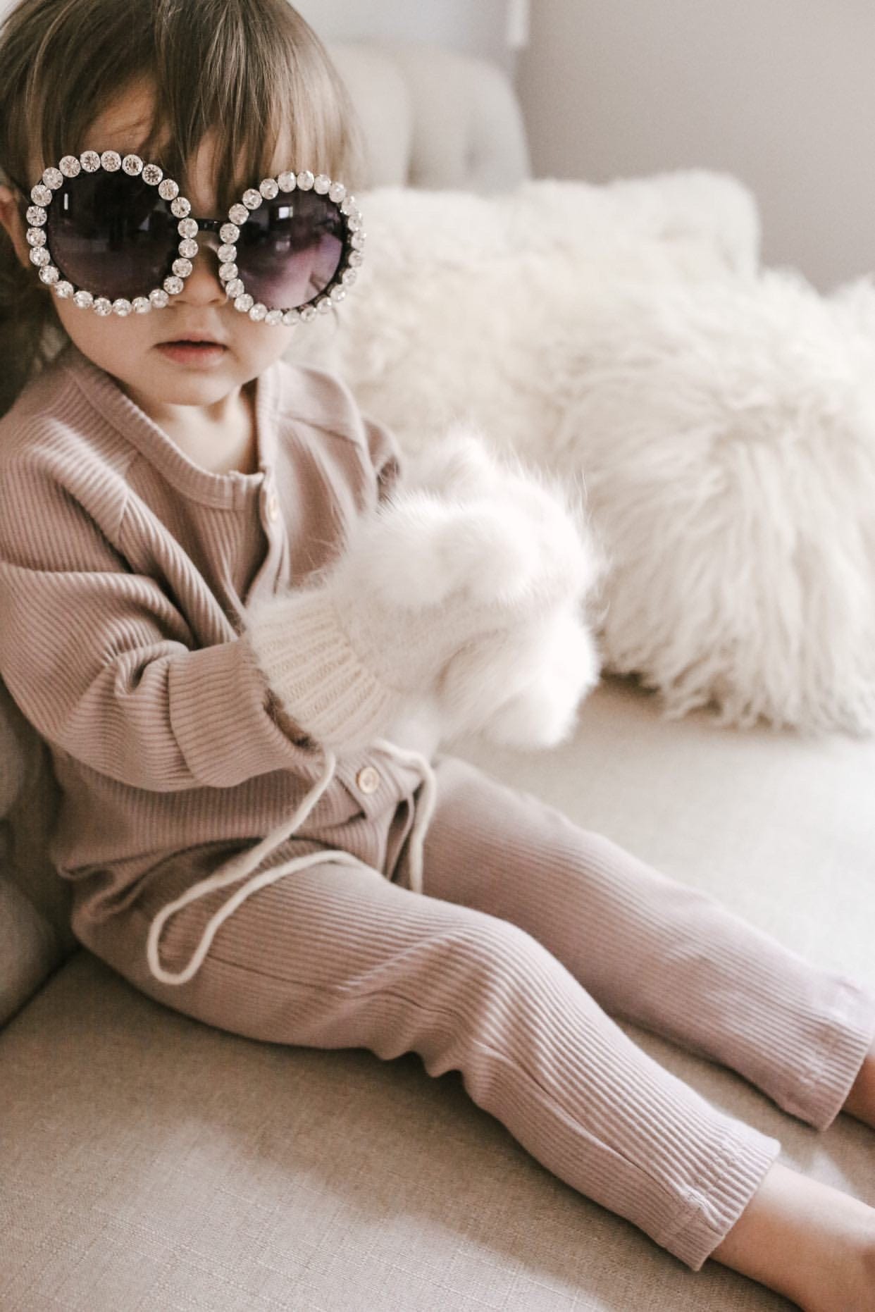 Cashmere Cream Mittens - Petite Maison Kids