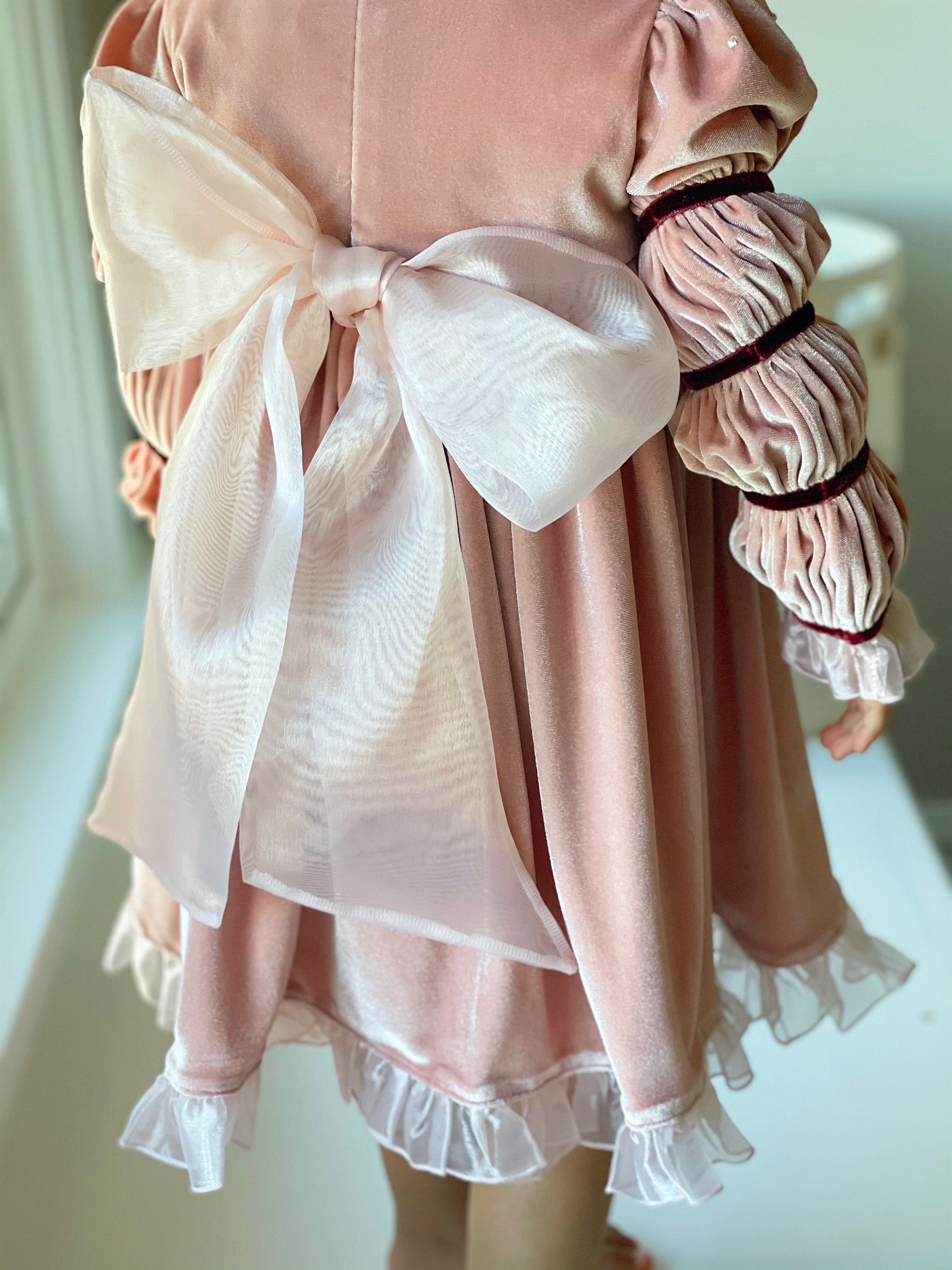 Juliette Velvet Dress - Petite Maison Kids