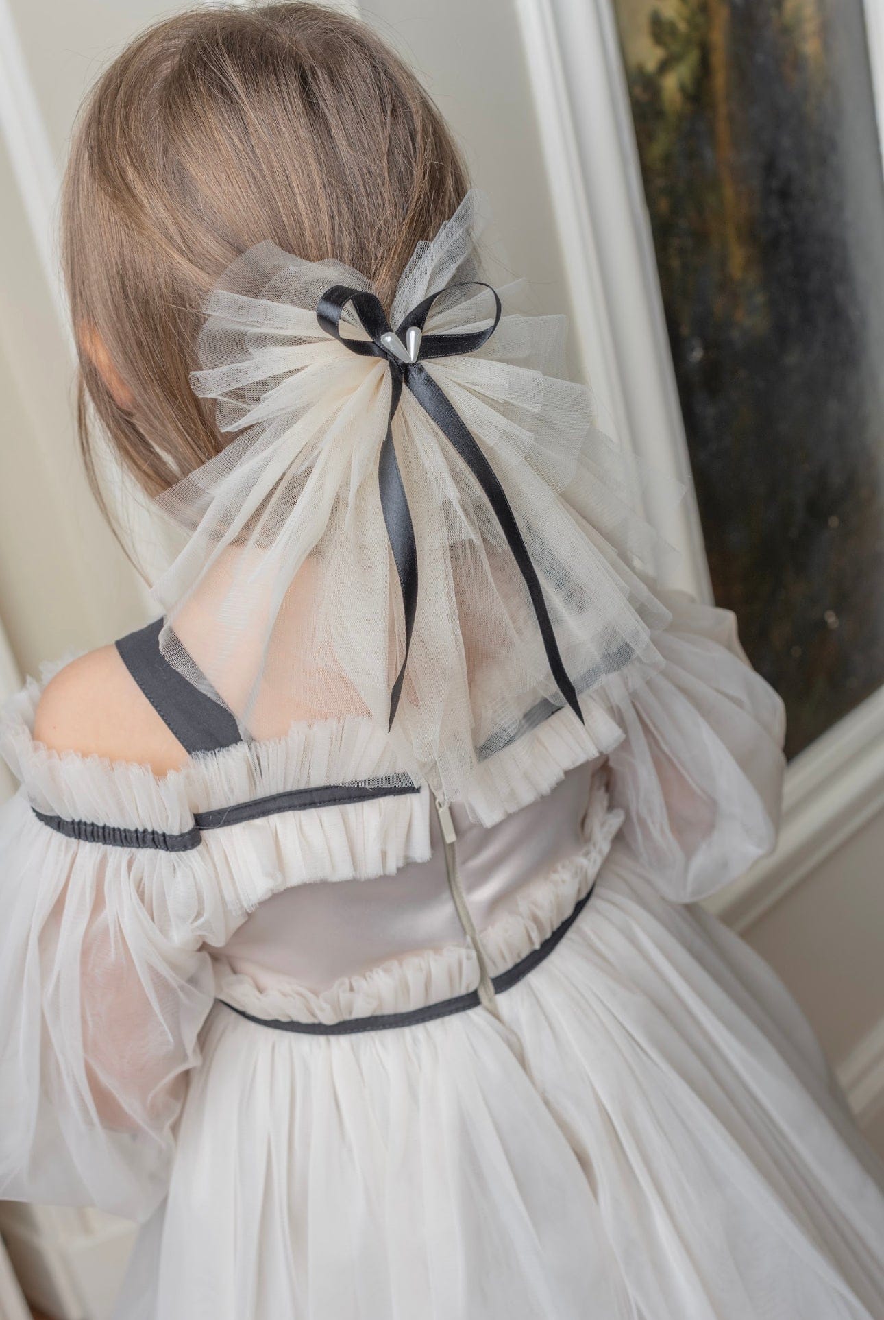 Mademoiselle Tulle Hair Bow - Petite Maison Kids