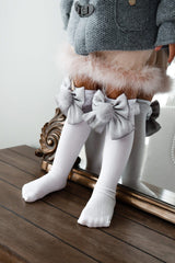 Lana Ruffle Socks with Poms and Bows - Petite Maison Kids