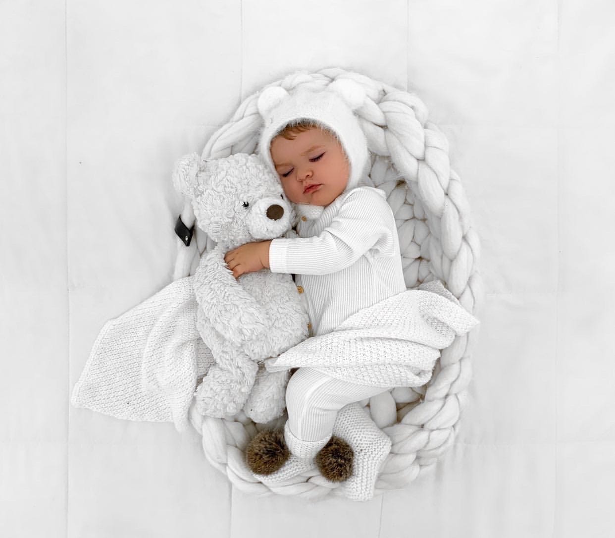 Cashmere Teddy Hat - Petit Maison Kids