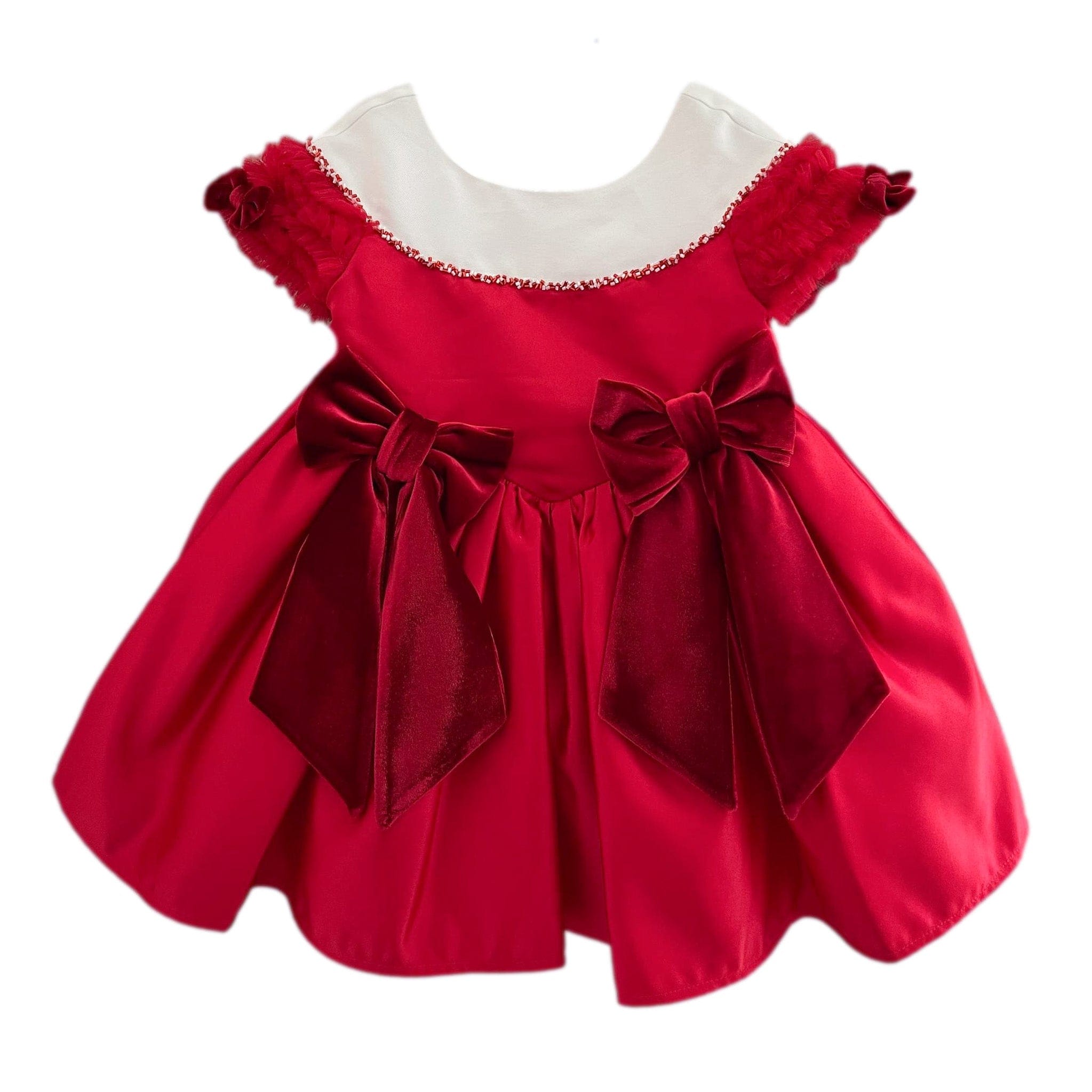 white christmas dresses San antonio satin midi dress red – azura rose