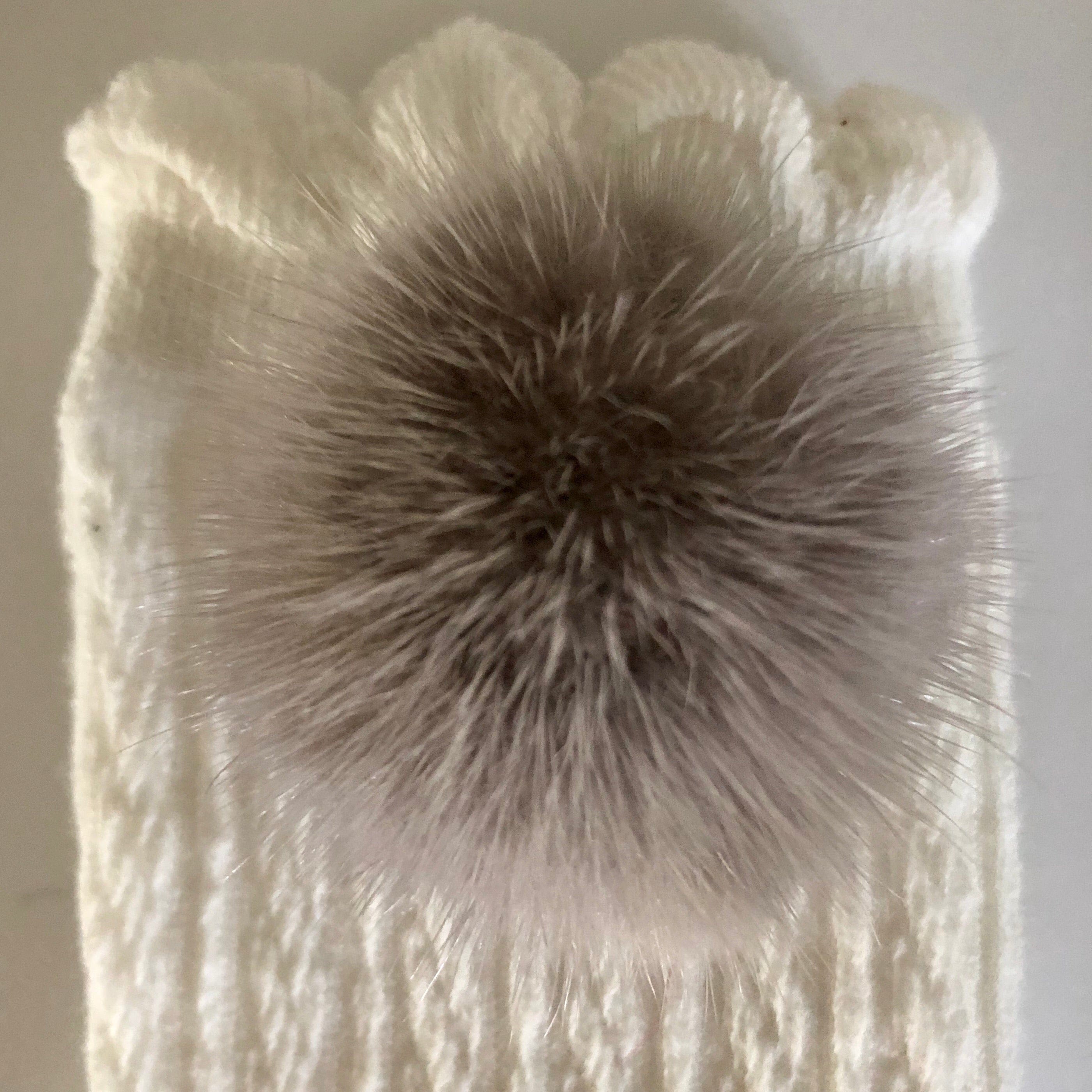 White Knee High Socks with Poms - Petit Maison Kids