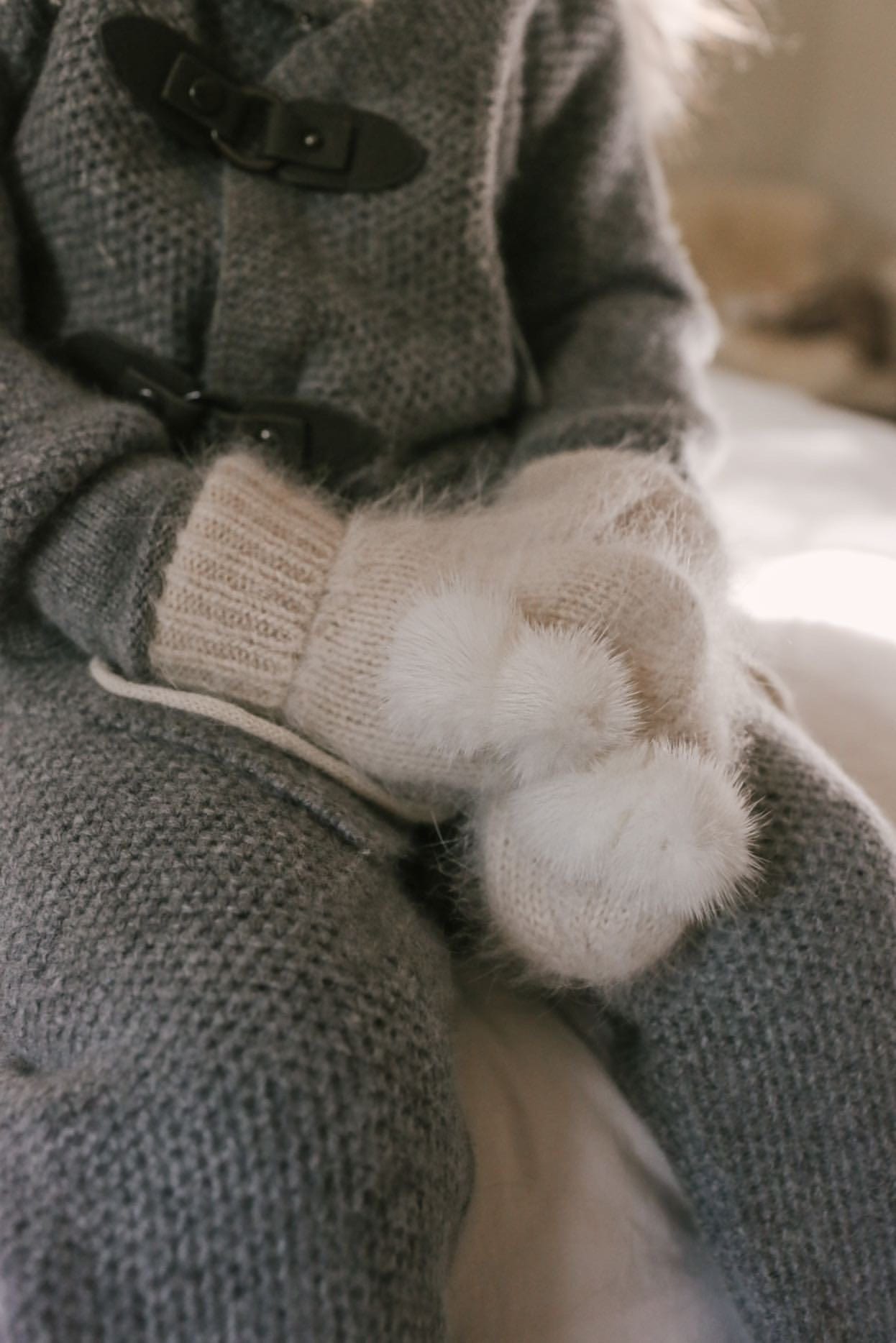 Cashmere Cream Mittens - Petite Maison Kids