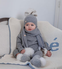 Cashmere Pom Scarf - Petit Maison Kids