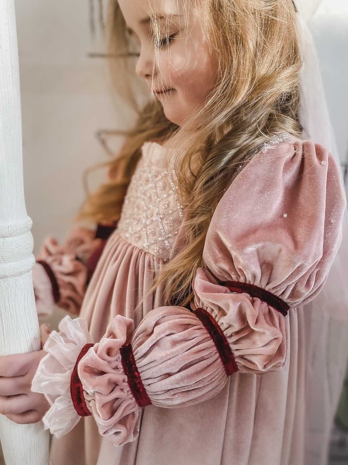 Juliette Velvet Dress - Petite Maison Kids