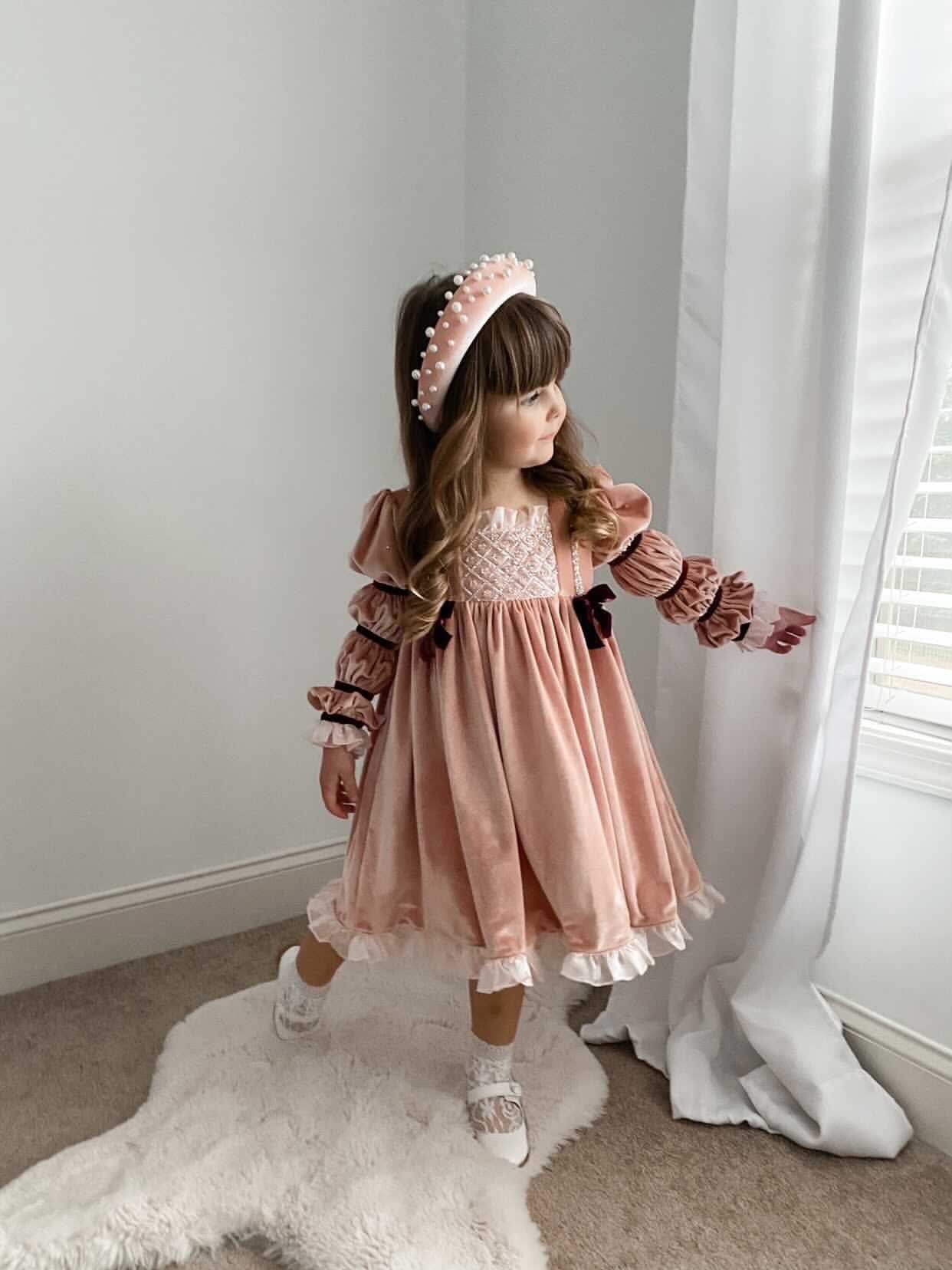 Juliette Velvet Dress - Petite Maison Kids