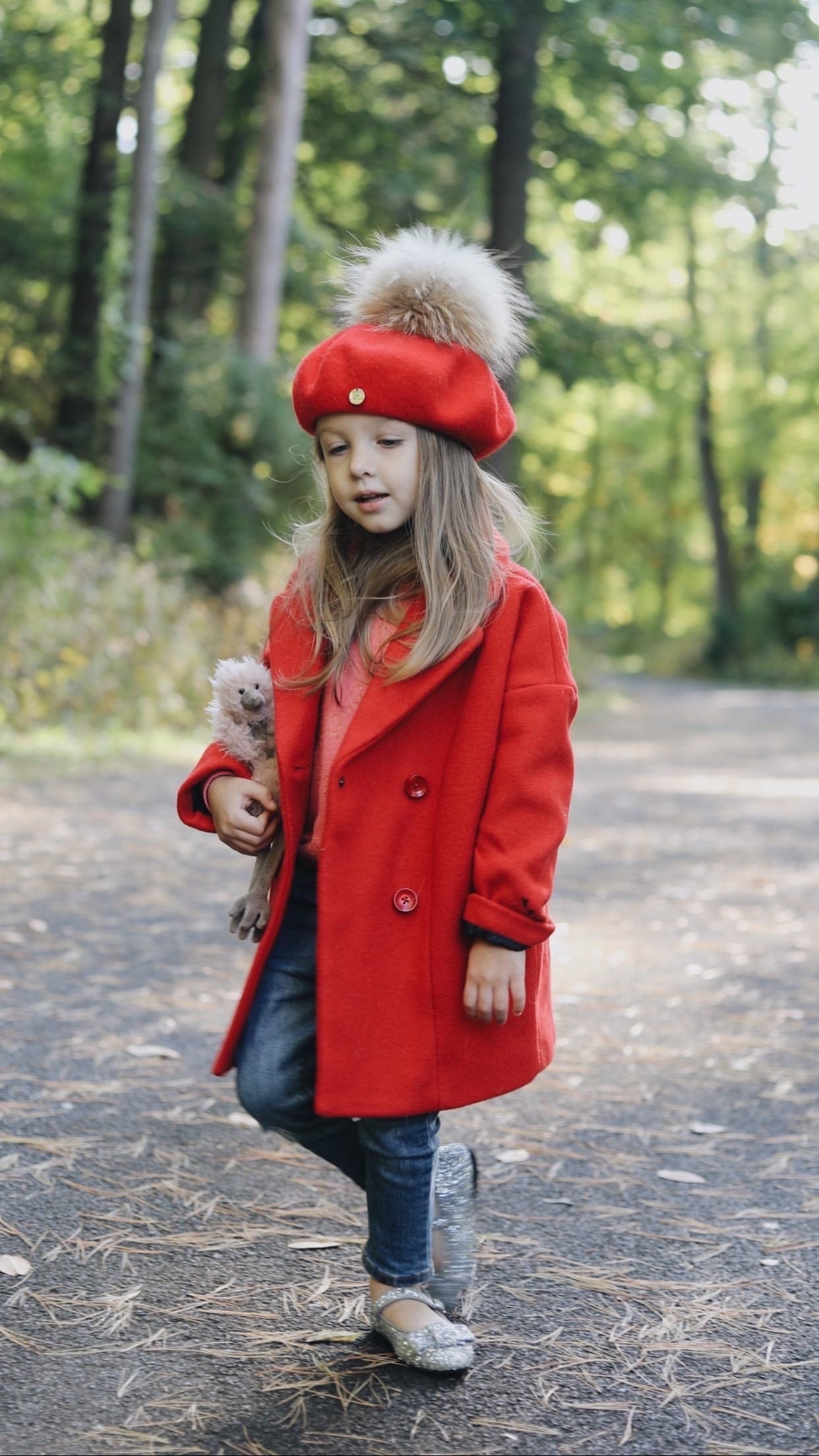 Wool Beret with Pom Pom - Petit Maison Kids