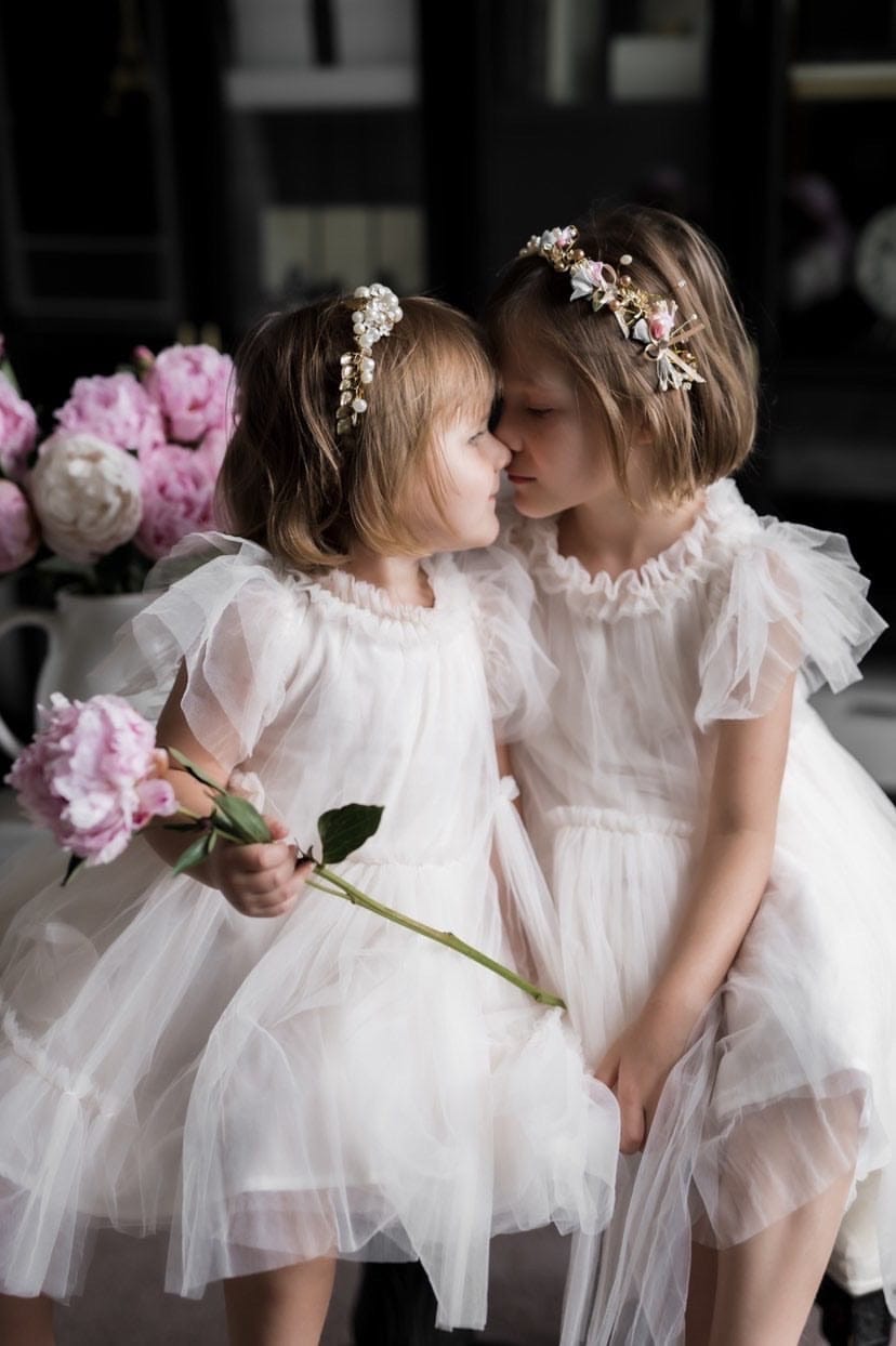 Rose Gold Flower Hair Garland - Petite Maison Kids