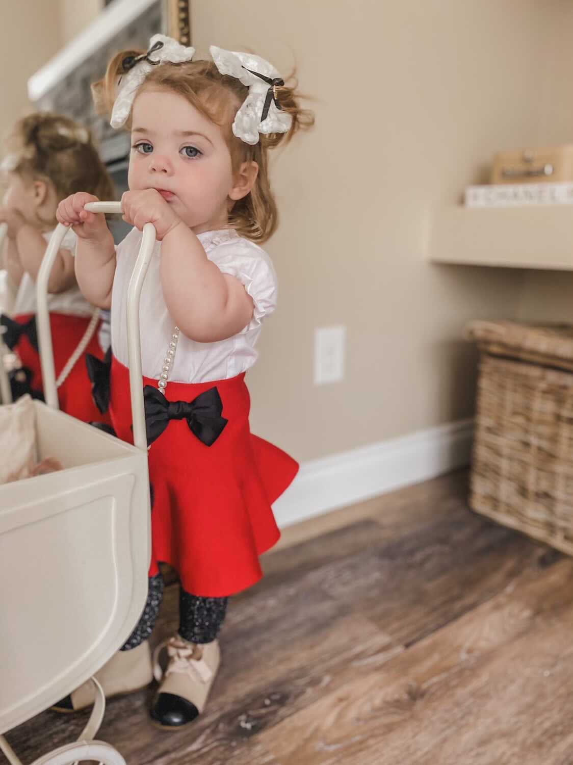 Flare Skirt with Satin Bows - Petite Maison Kids