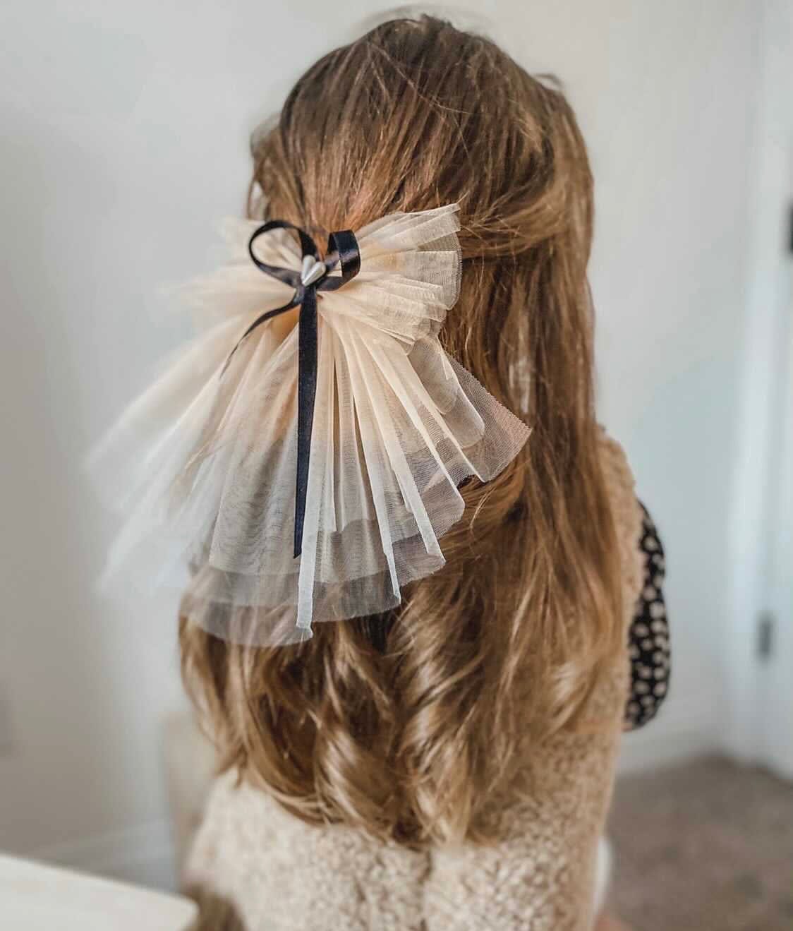 Mademoiselle Tulle Hair Bow - Petite Maison Kids