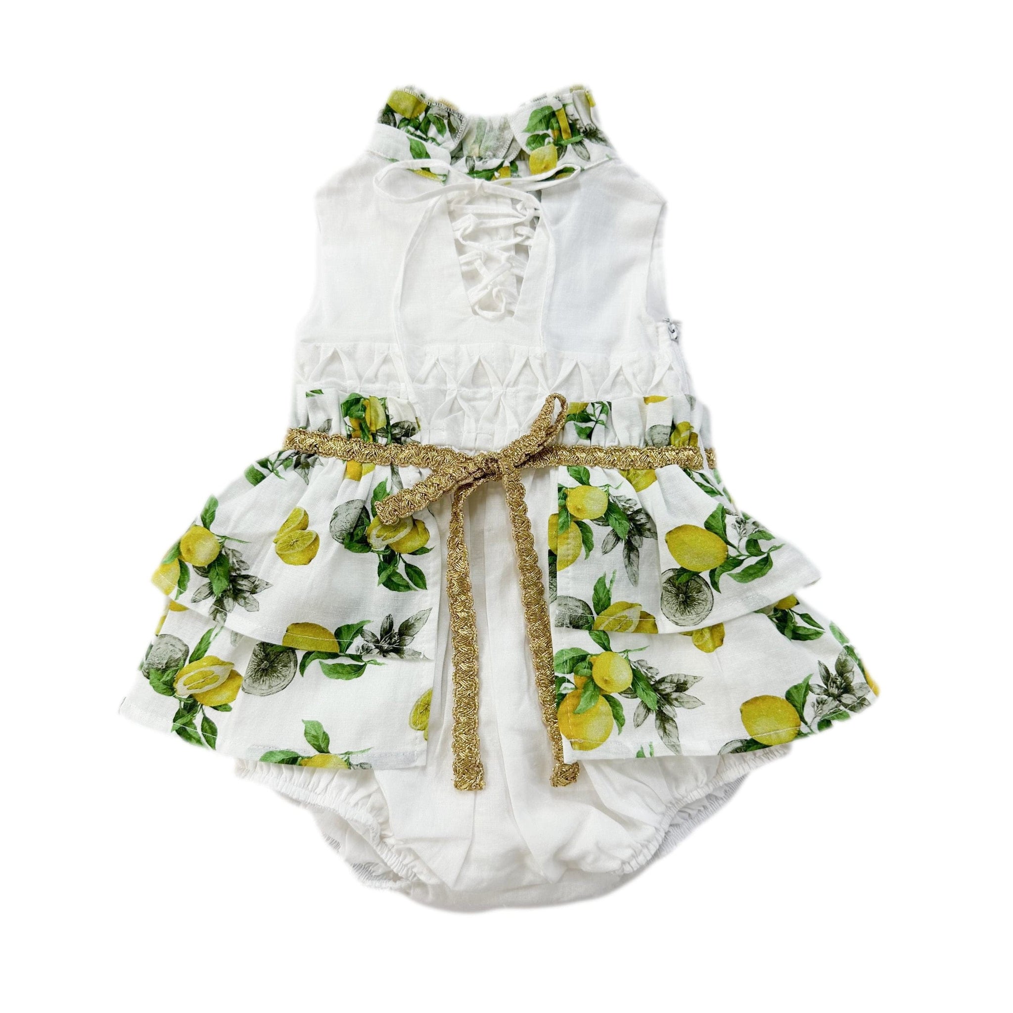 LITTLE A - Celine Buttercup Romper - Lemon