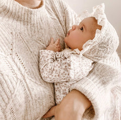 Ivory Lace Bonnet - Petite Maison Kids