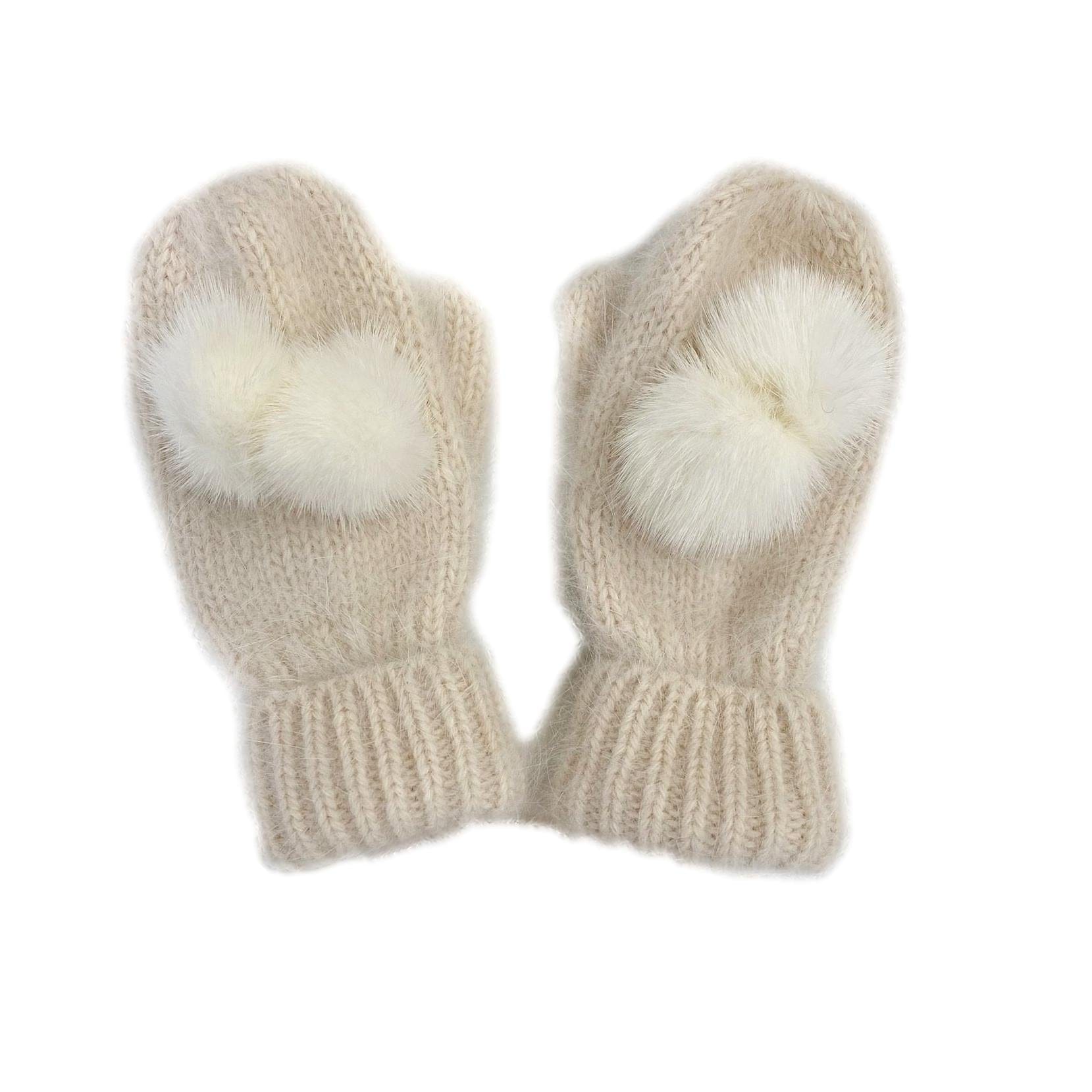 Cashmere Cream Mittens - Petite Maison Kids