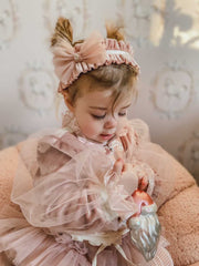 Clara Pink Velvet Hair Sash - Petite Maison Kids